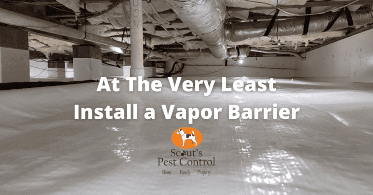 Install A Vapor Barrier In The Crawl Space