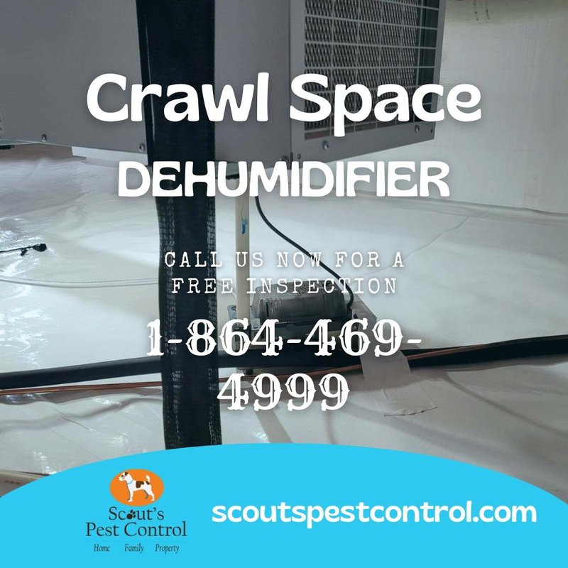 dehumidifier installation in the crawl space