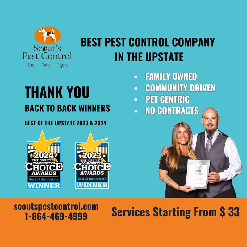 Celebrating “Best Pest Control Company In The Upstate”: A Heartfelt Thank You 2 best pest control company