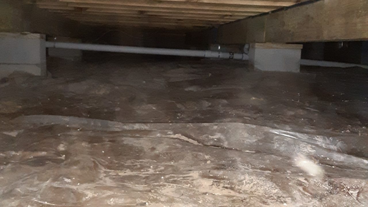 167MurdockBefore crawl space encapsulation before murdock